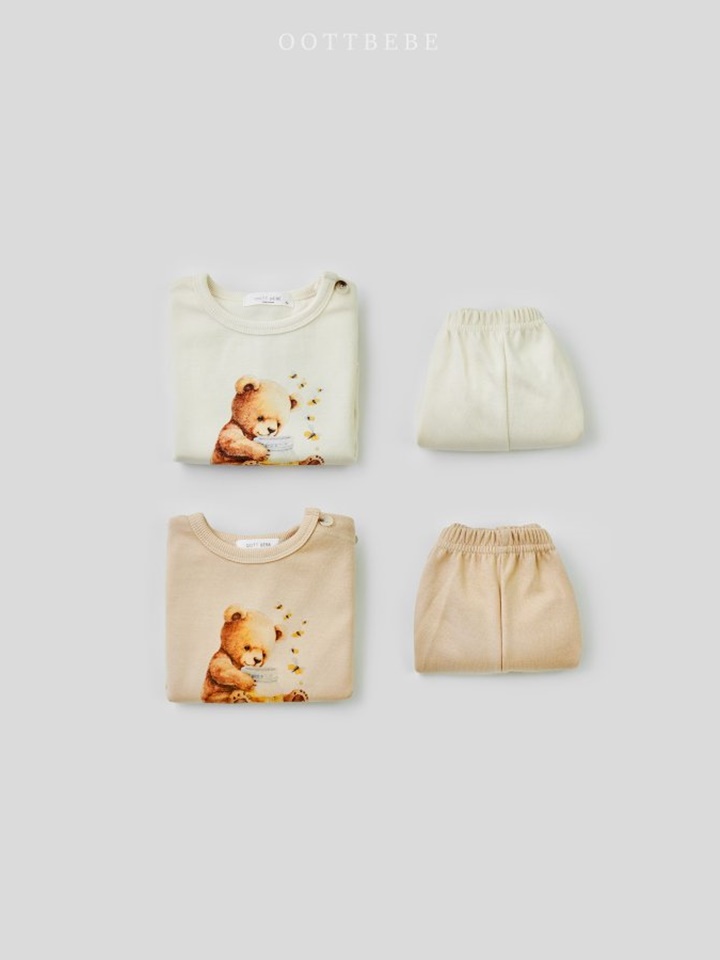 Honey Bear Bloomers Top Bottom Set