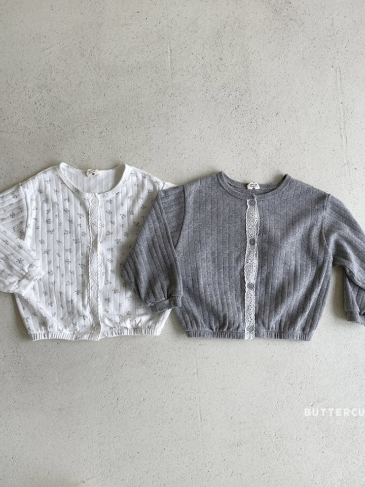 Eyelet Flower Cardigan