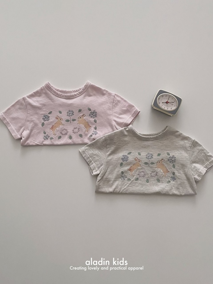 Cute Short Sleeve Rabbit Tee