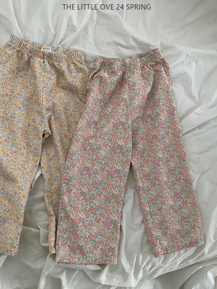 Flower Straight Pants
