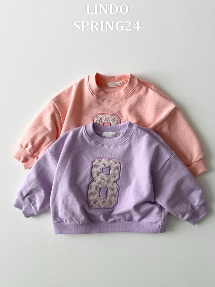 Eight Flower Embroidery Sweatshirt