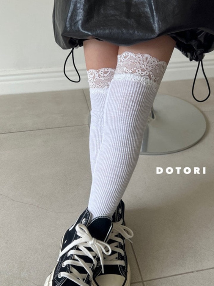 Lace Long Knee Socks