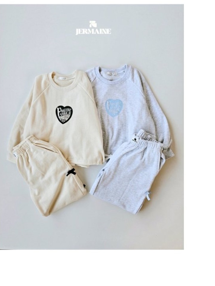 Heart Ribbon Top Bottom Set