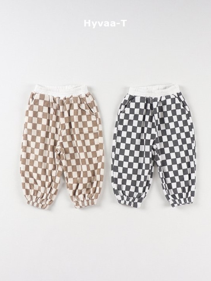 Terry Check Pants