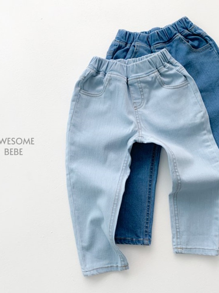 Span Straight Denim Pants