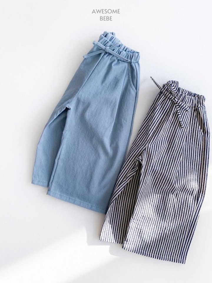 String Wide Pants