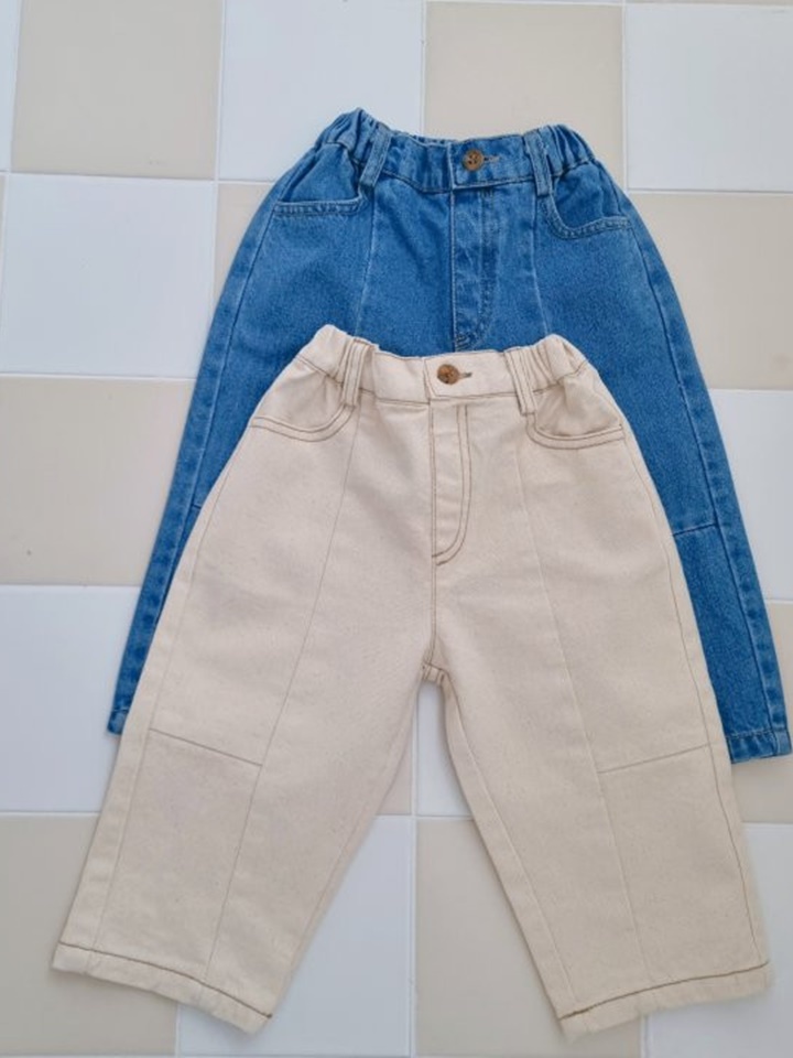 Natural Denim Pants