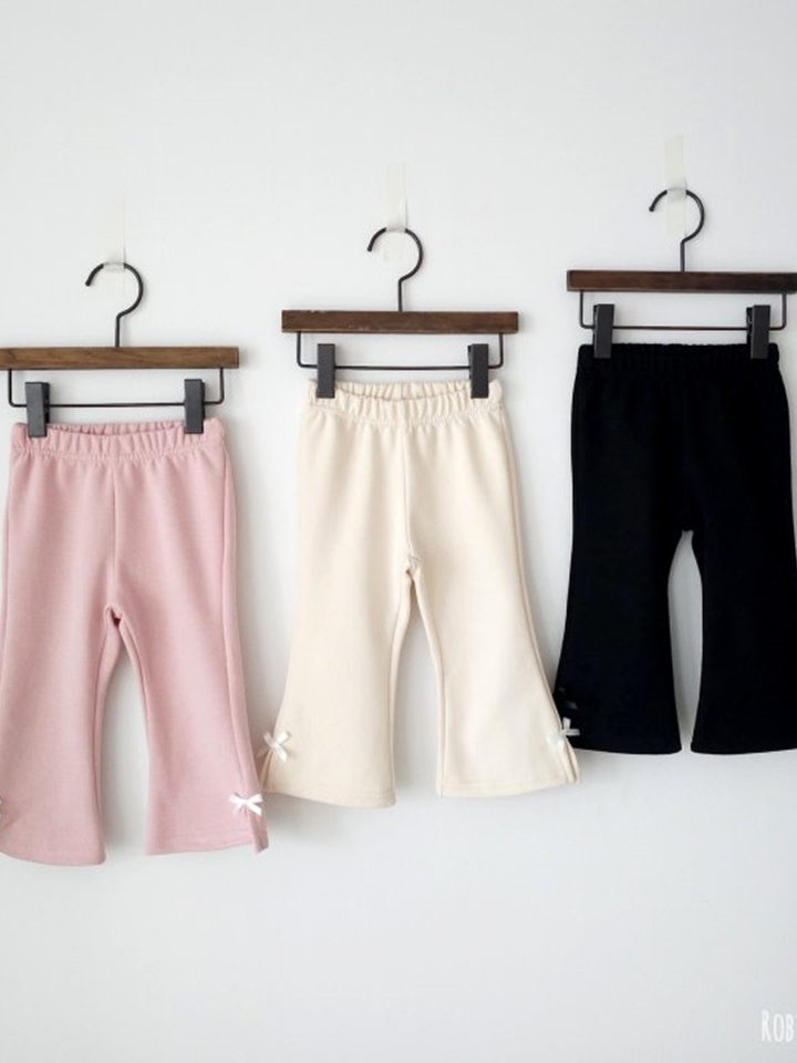 Ribbon Boots Cut Pants