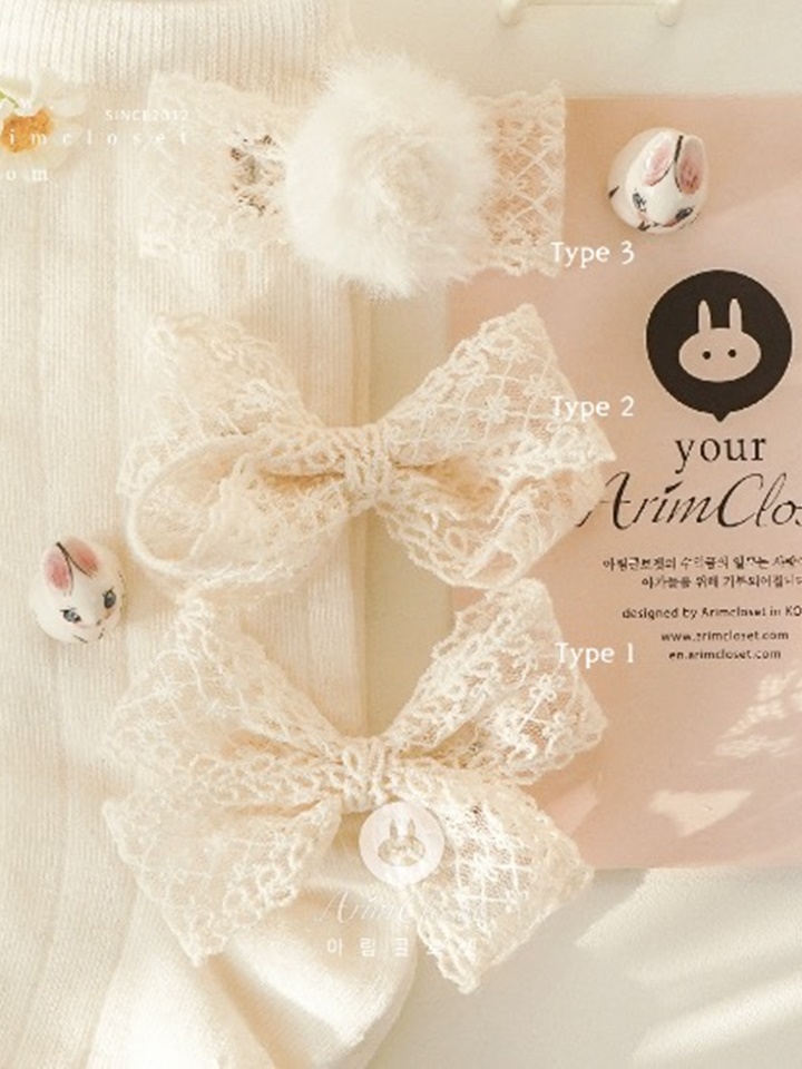 Lace Ribbon Baby Pin (1ea)