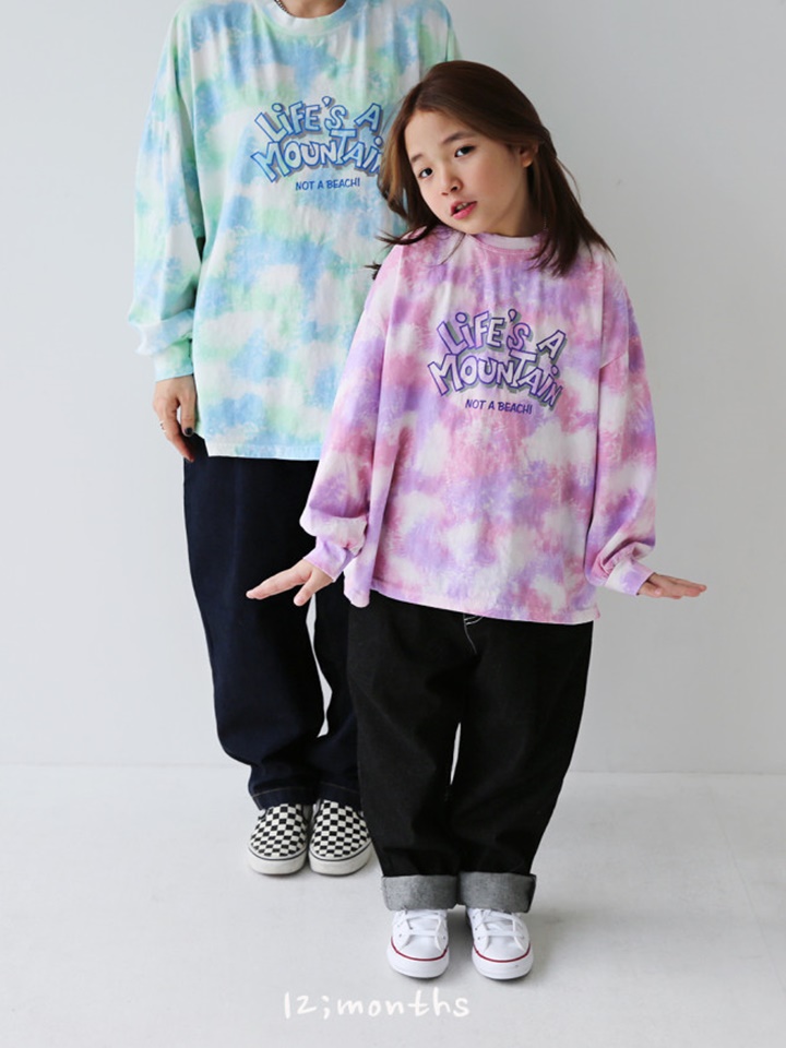 Water Mountian Long Sleeve Tee With Mom