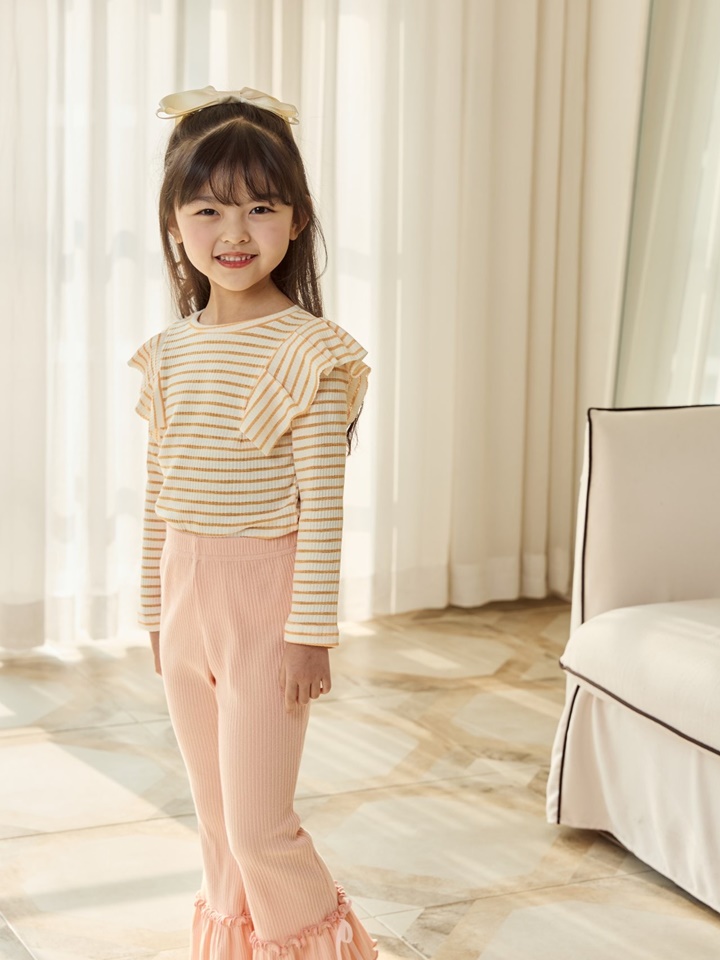 Petite Ribbon Boots Cut Pants