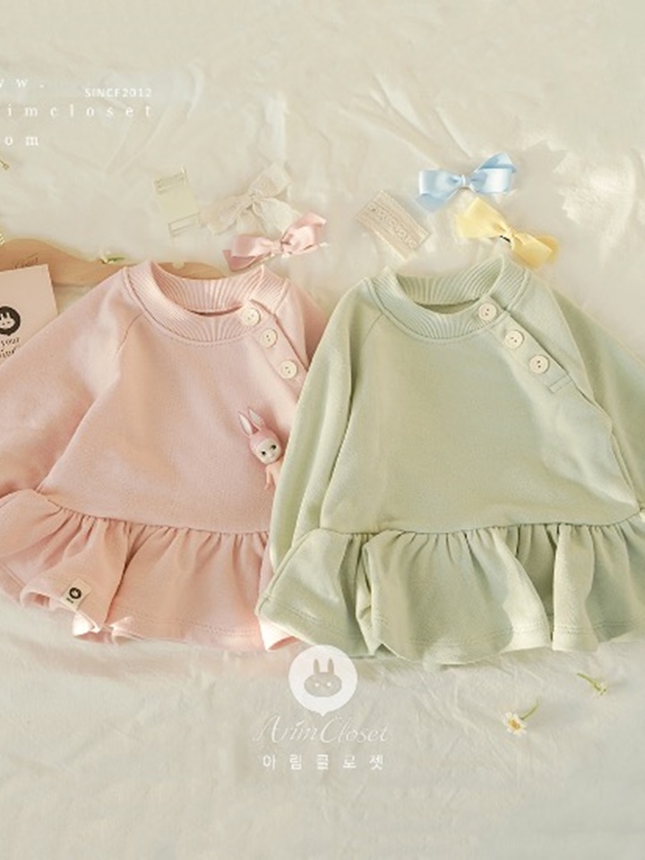 Olive Strawberry Baby Button C Blouse