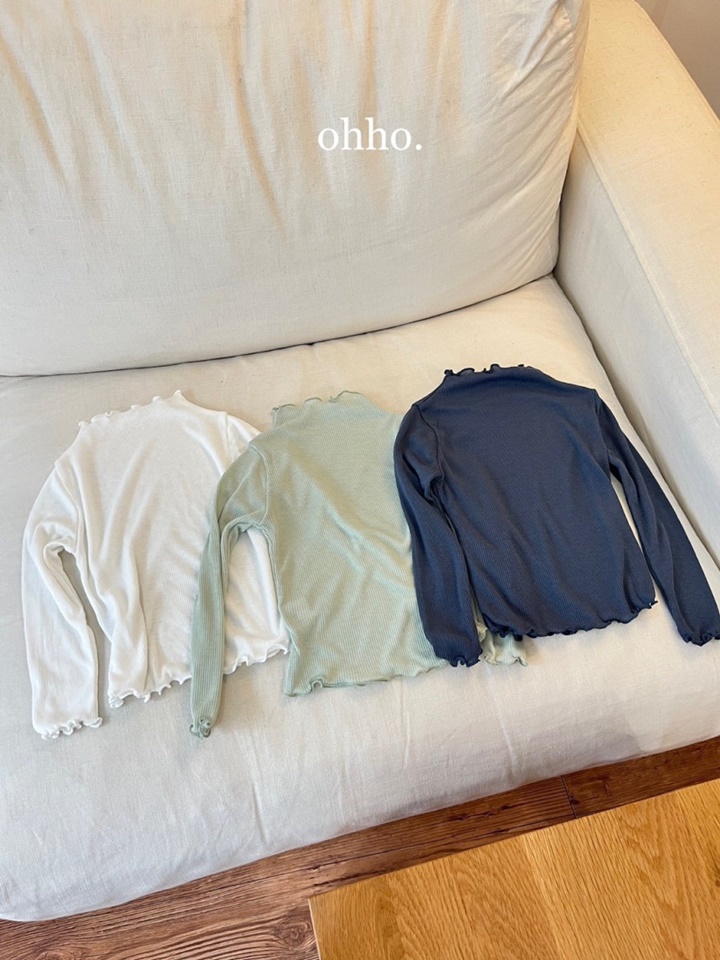 Dove Rib Half Turtleneck Tee