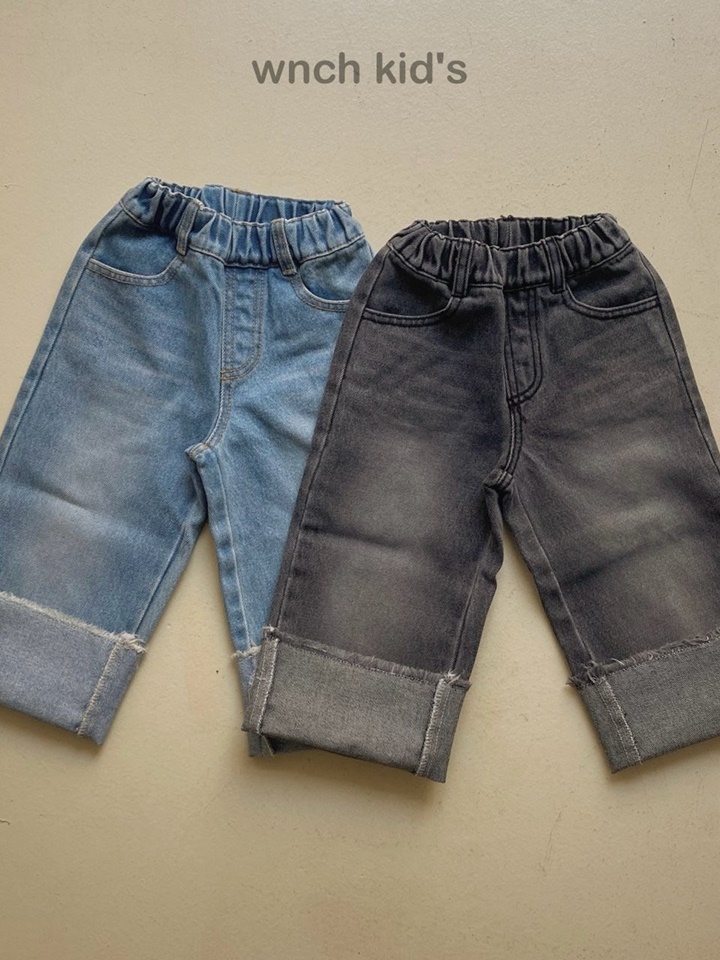 Roll Up Denim Pants
