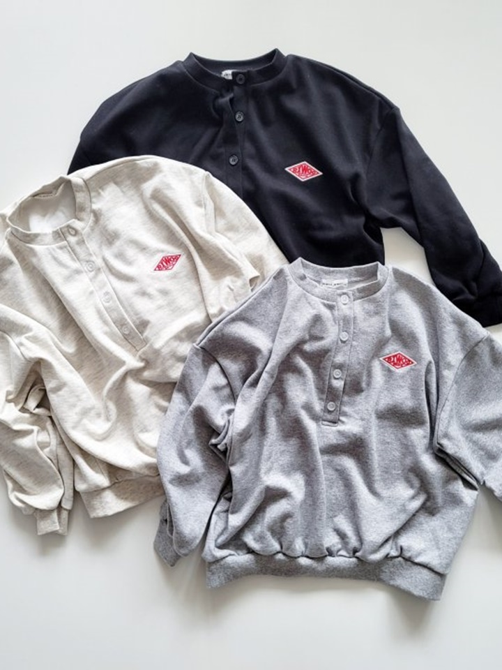 Button Henry Sweatshirt