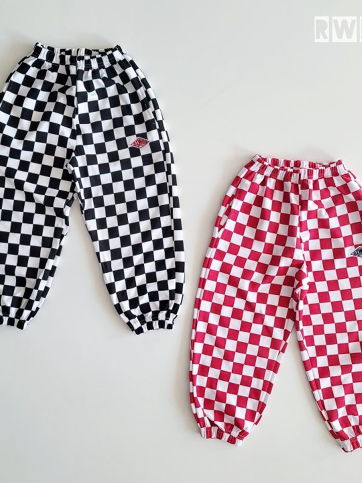 Rw Check Wide Jogger Pants