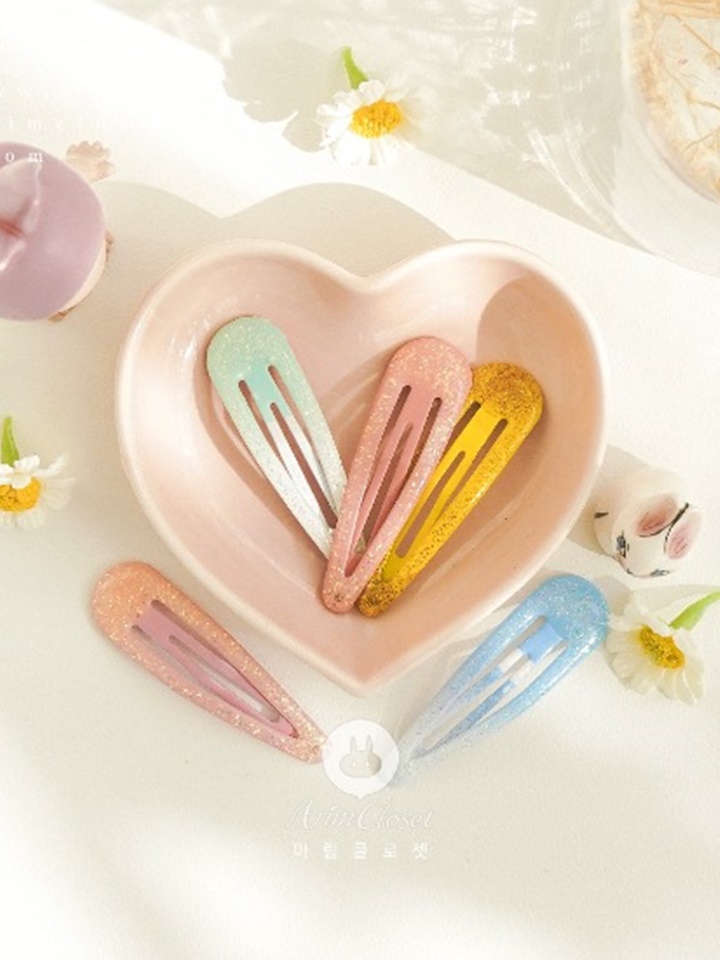 Daily Glitter Color Pin (random 2ea 1set)