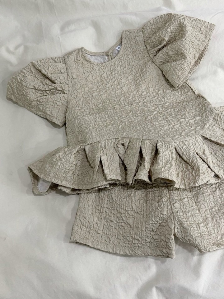 Jacquard Top Bottom Set