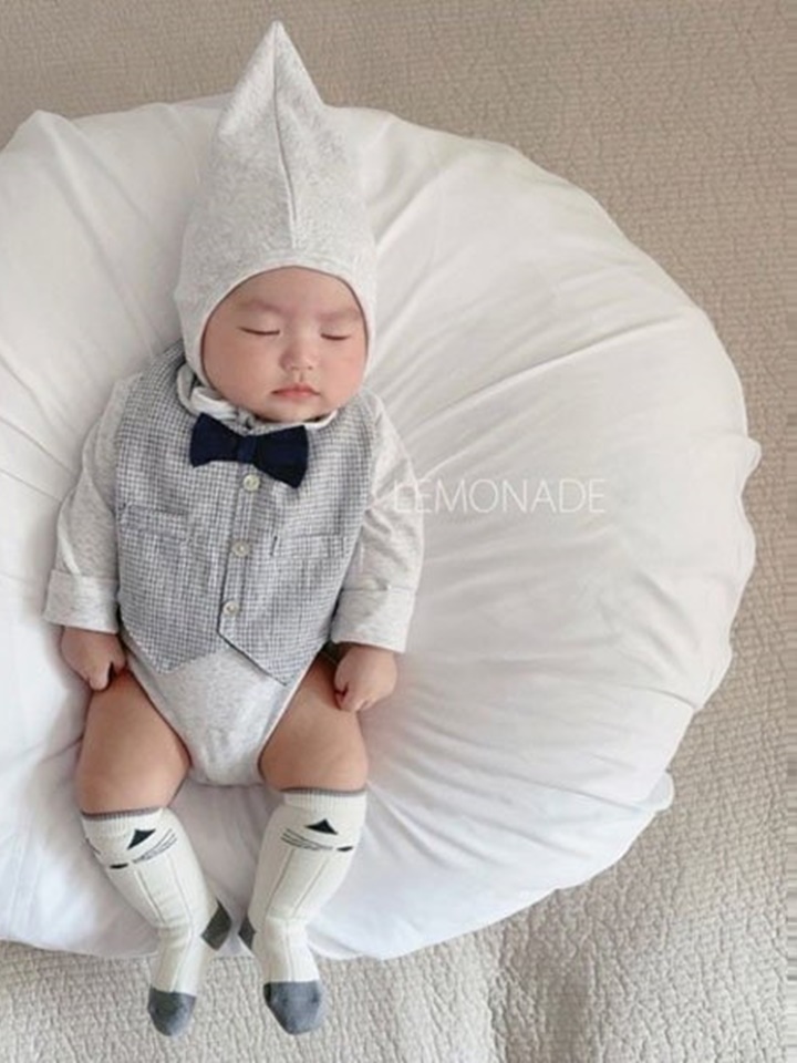 Ruan Tuxedo Romper Set