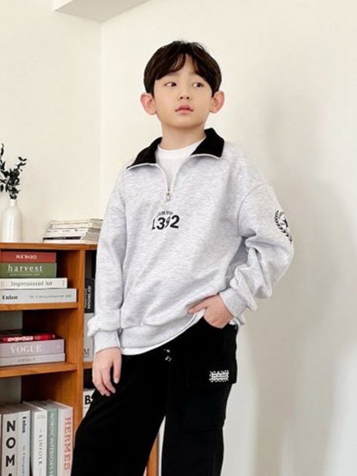 Star Half Zip Up Sweatshirt