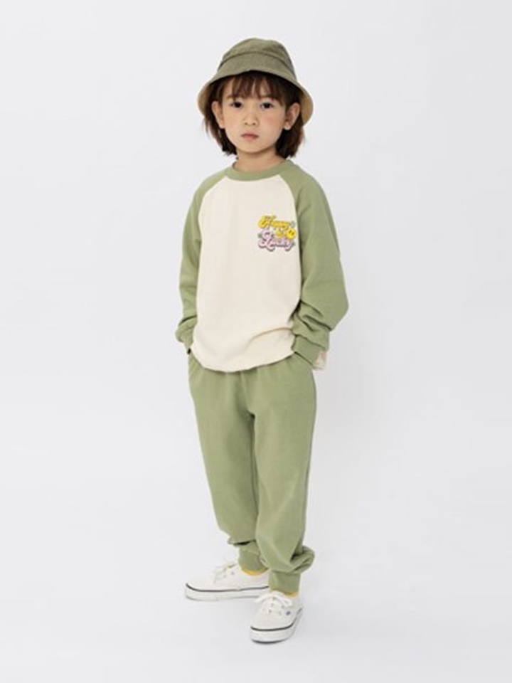 Raglan Smile Top Bottom Set