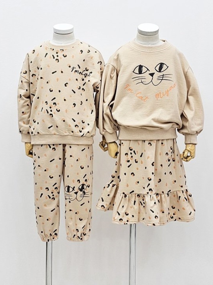 Leopard Top Bottom Set