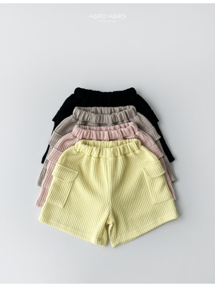 Knit Cargo Capri Shorts