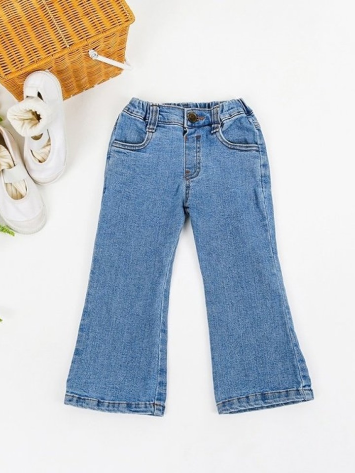 Span Boots Cut Denim  Pants