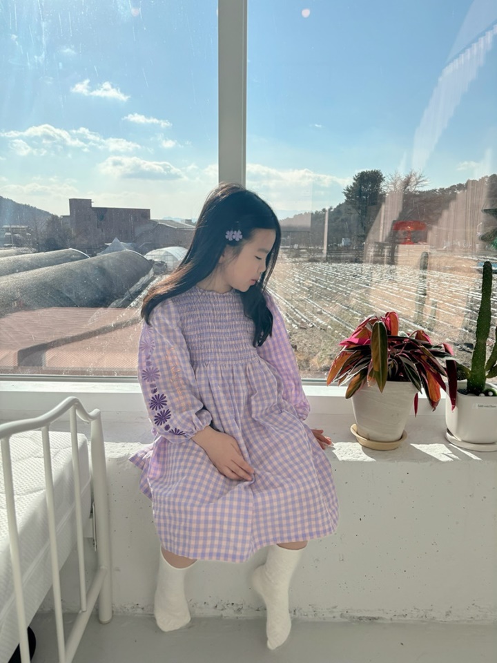Sleeve Embroidery One-Piece