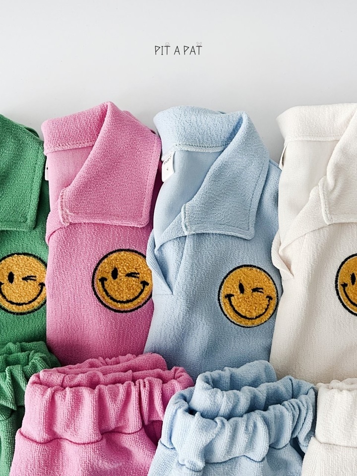 Smiley Terry Top Bottom Set