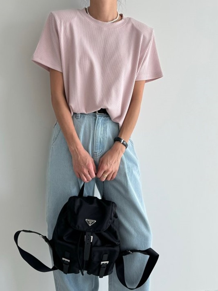 Jenny Rib Pad Tee