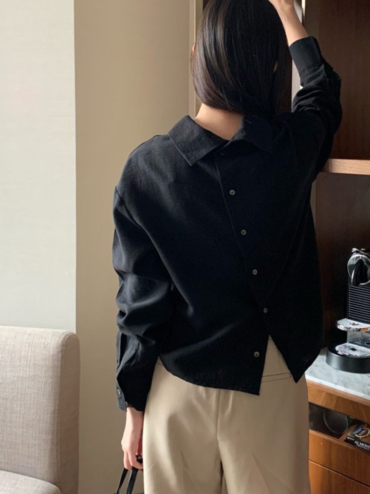 Back Button Reversible Blouse