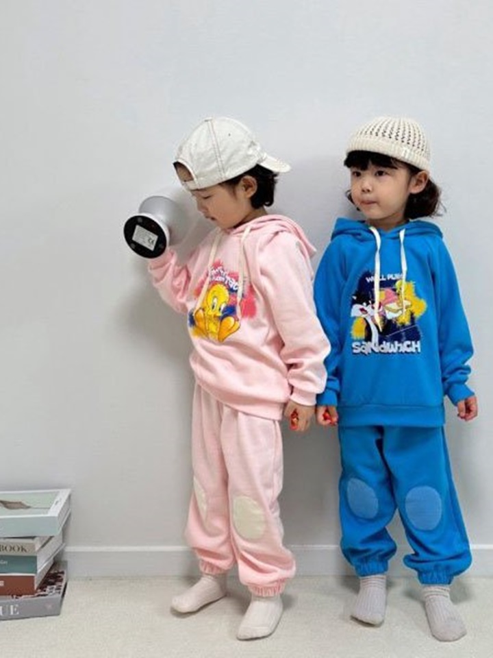 Bbang Dduck Hoody Top Bottom Set