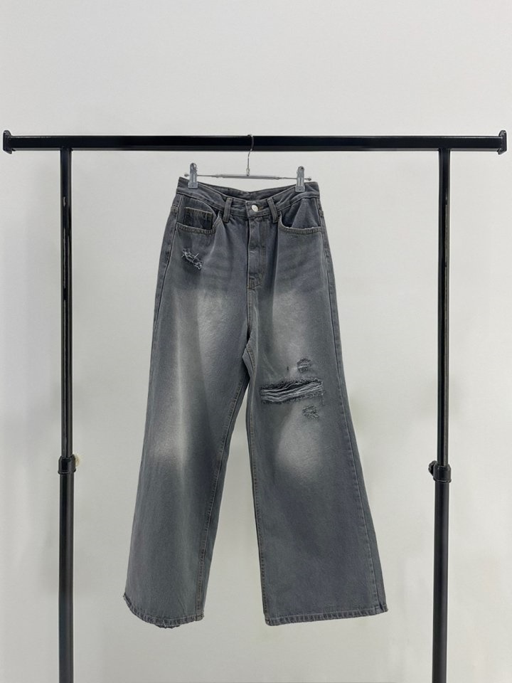 Plus Vintage Black Denim Pants
