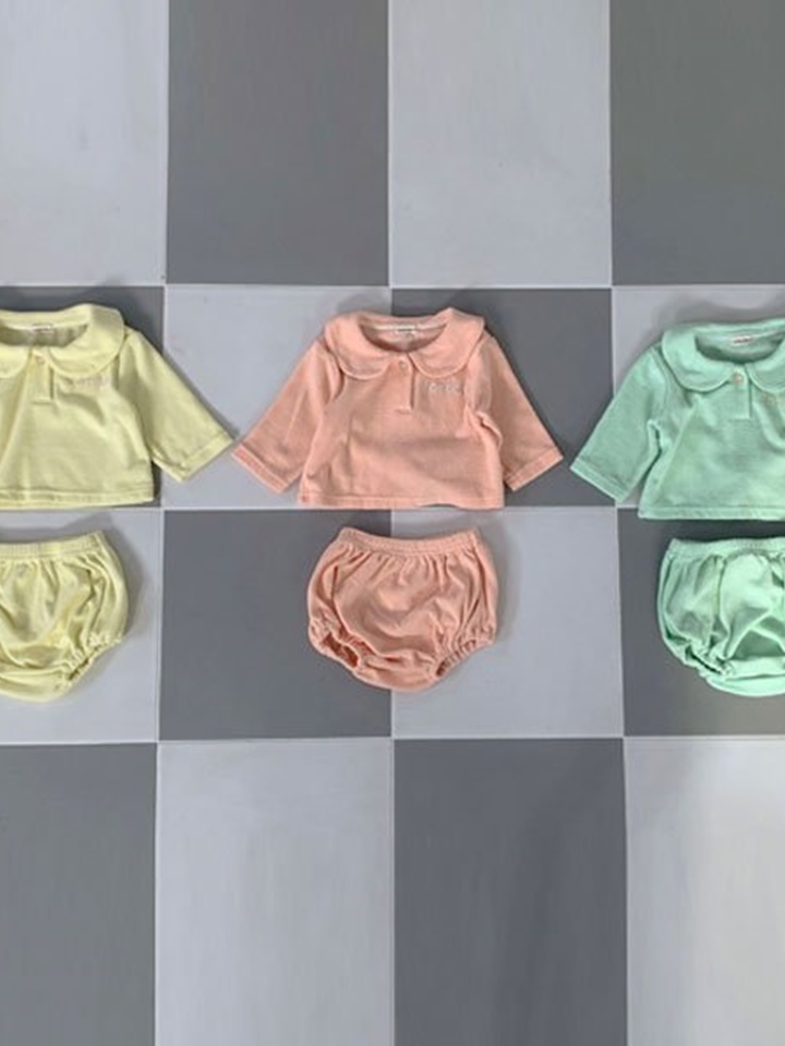 Fondue Embroidery Top Bottom Set