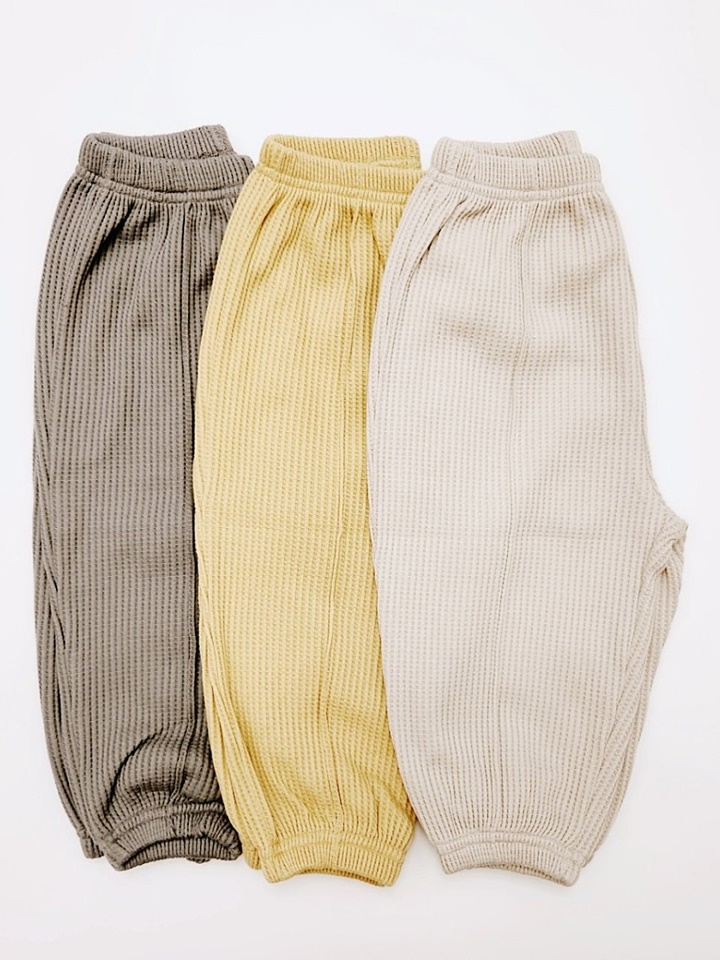 Waffle Pintuck Jogger Pants