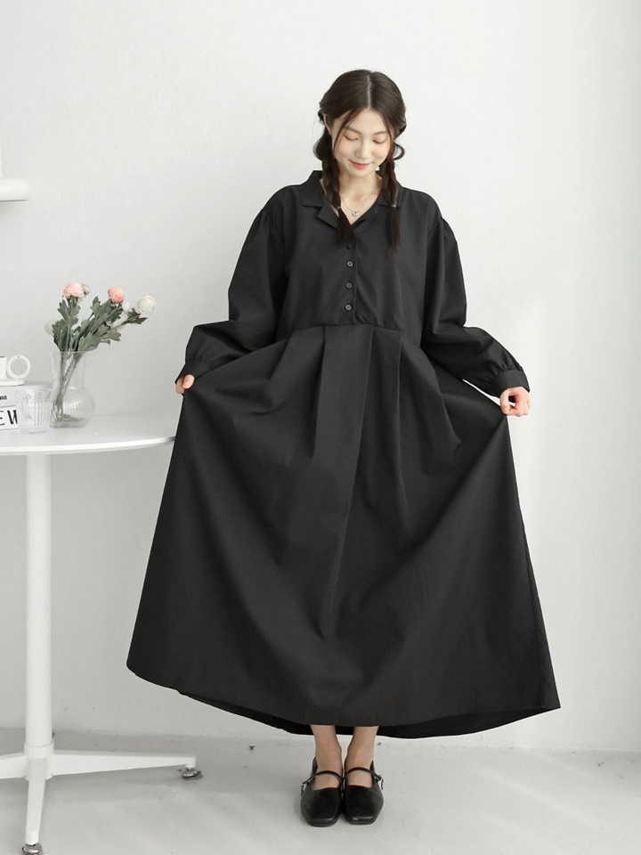 Open Collar One-Piece
