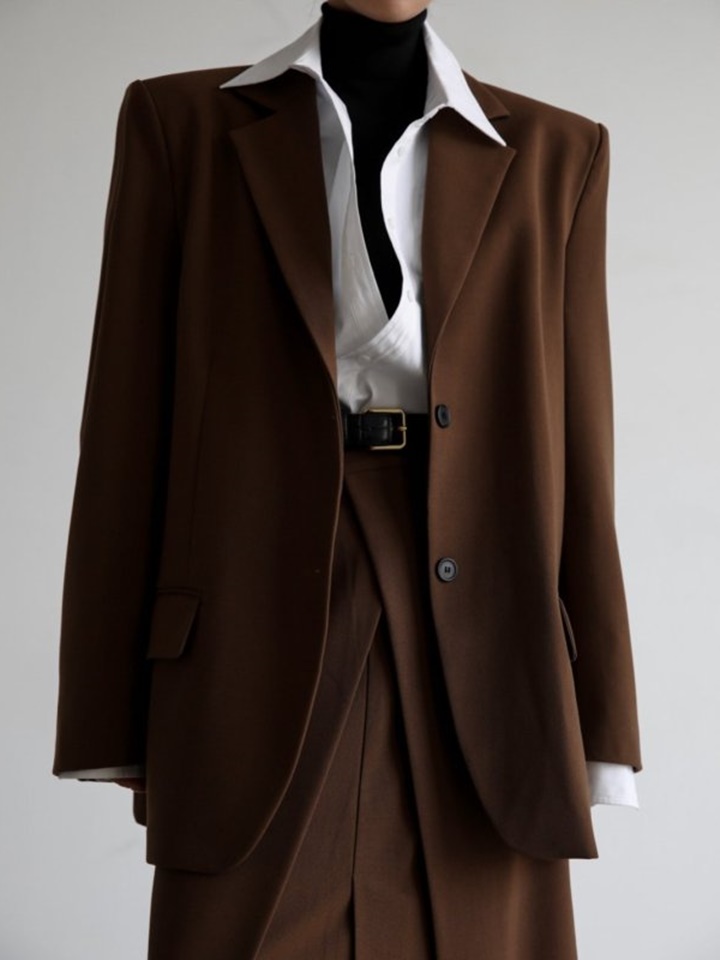 Classic Two Button Single Breasted Blazer