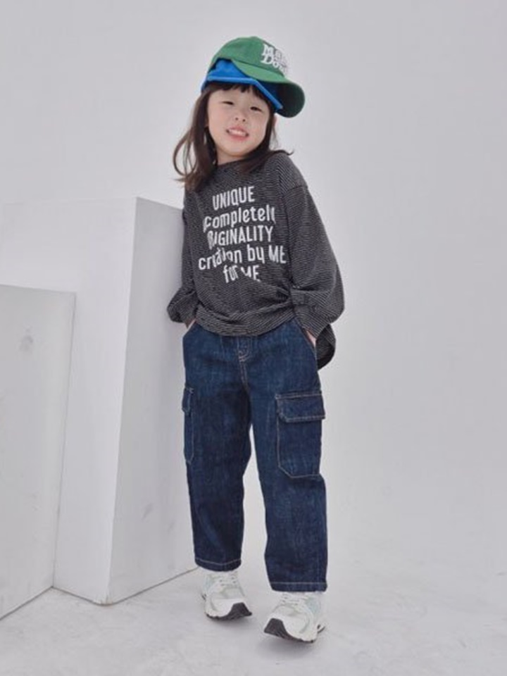 Denim Cargo Pants