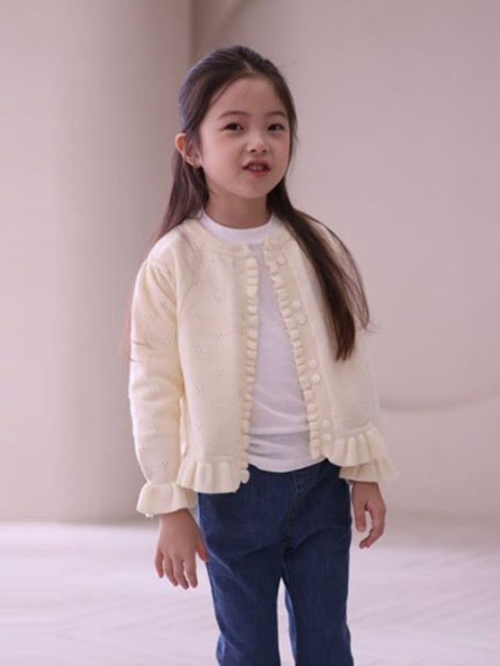 Hem Frill Cardigan