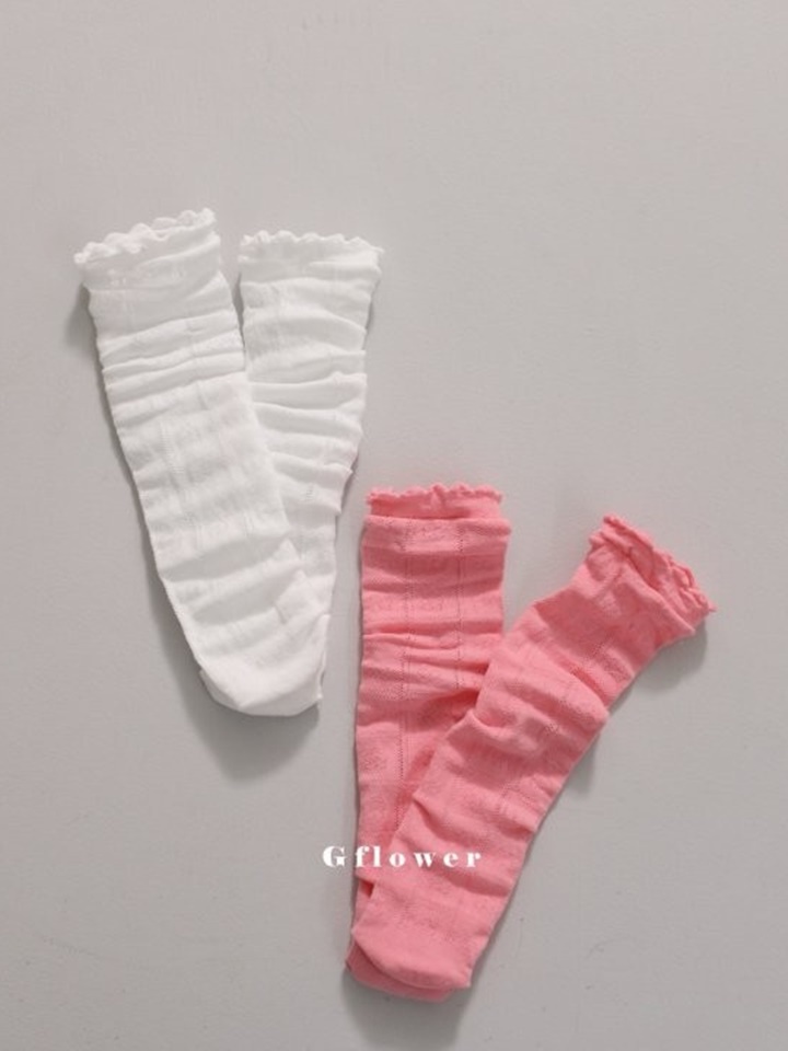 Black Pink White Knee Socks