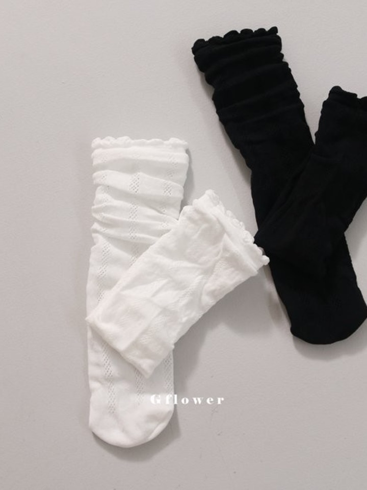 Black White Knee Socks