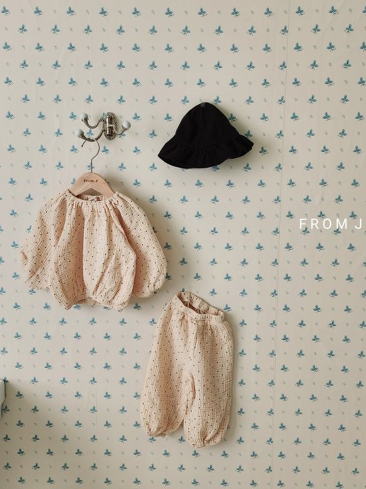 Yoru Dot Top Bottom Set