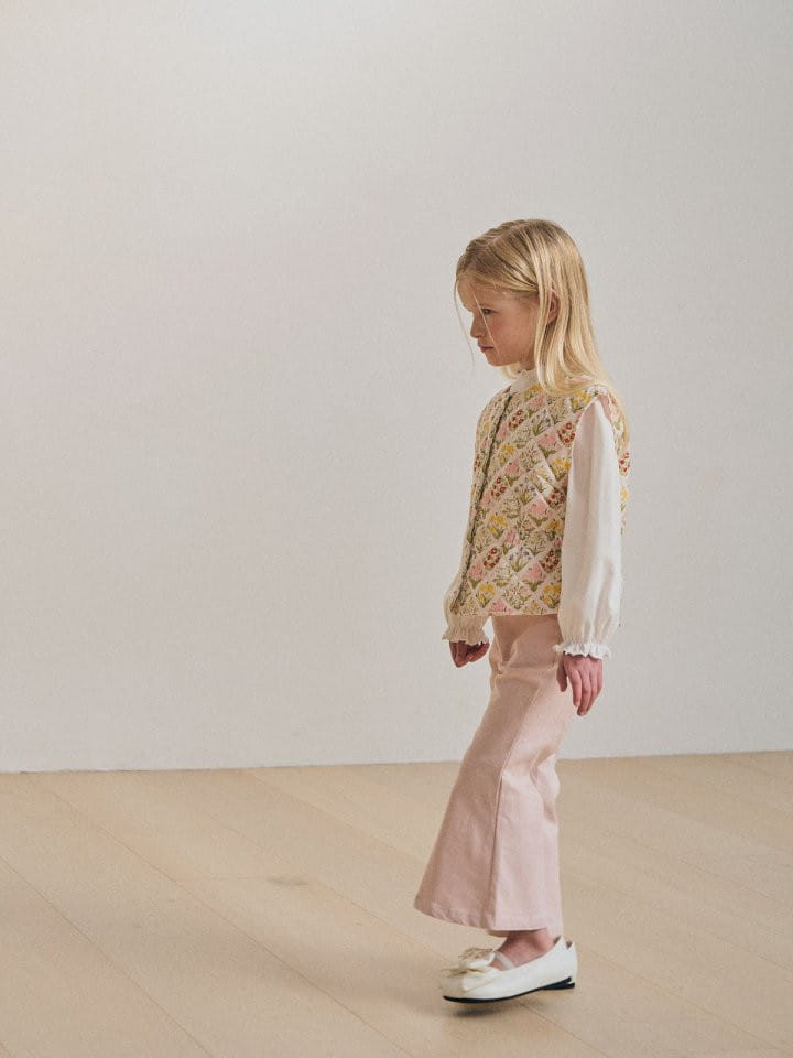 A-Market - Korean Children Fashion - #Kfashion4kids - Flower Quilting Vest - 6