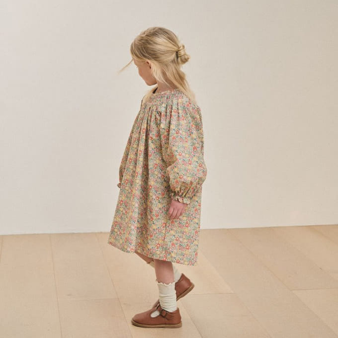 A-Market - Korean Children Fashion - #Kfashion4kids - London Flower One-Piece