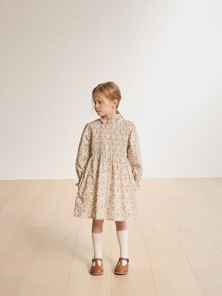 A-Market - Korean Children Fashion - #childofig - Bonjour I Flower One-Piece - 10