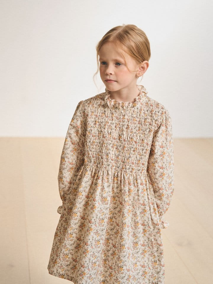A-Market - Korean Children Fashion - #childofig - Bonjour I Flower One-Piece - 9