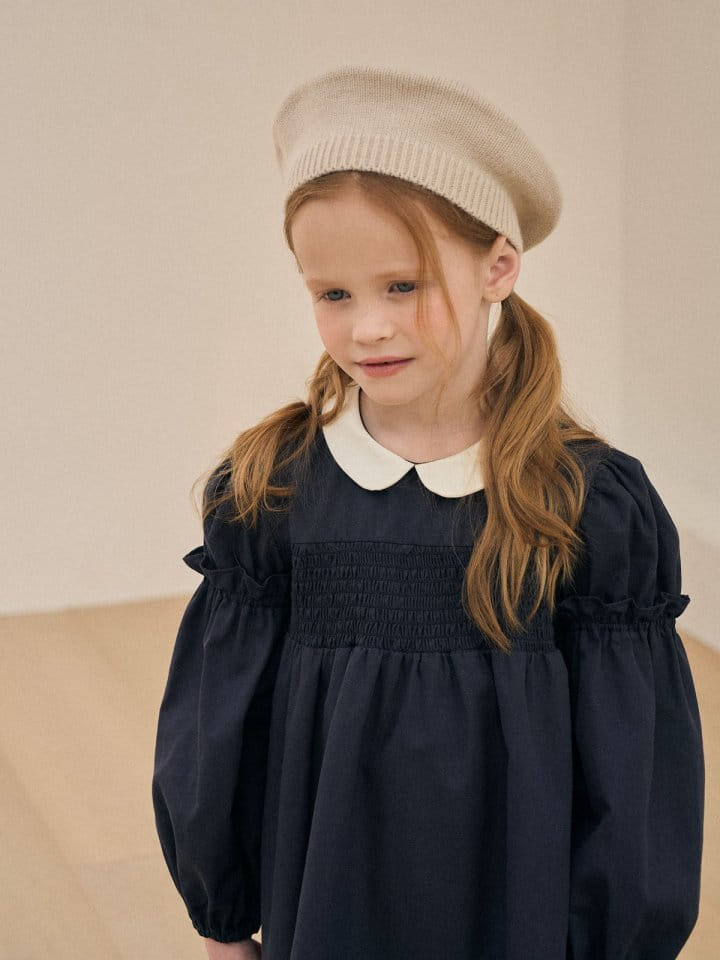 A-Market - Korean Children Fashion - #childofig - Hepburn Smoke One-Piece - 8