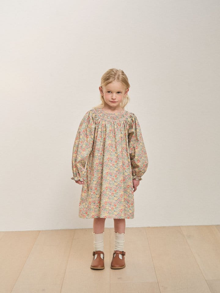 A-Market - Korean Children Fashion - #childofig - London Flower One-Piece - 7