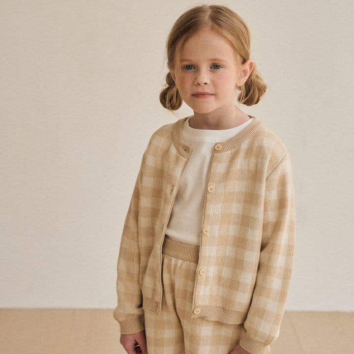 A-Market - Korean Children Fashion - #childofig - Check Cardigan - 2